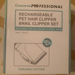 Rechargeable pet clipper set